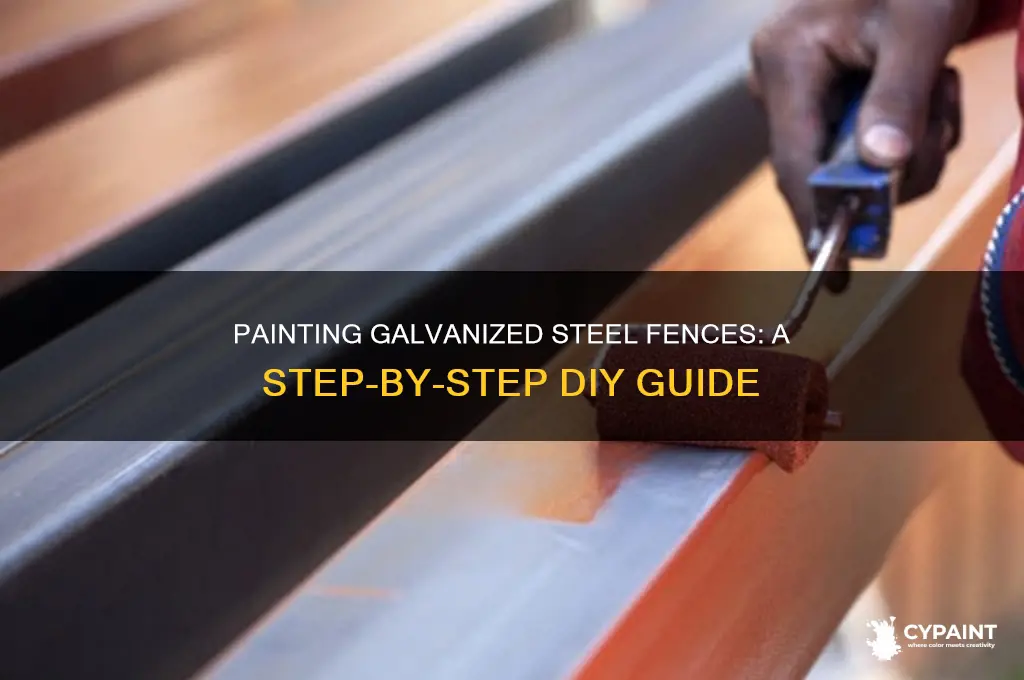 how to paint a galvanized steel fence