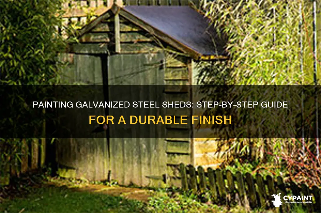 how to paint a galvanized steel shed