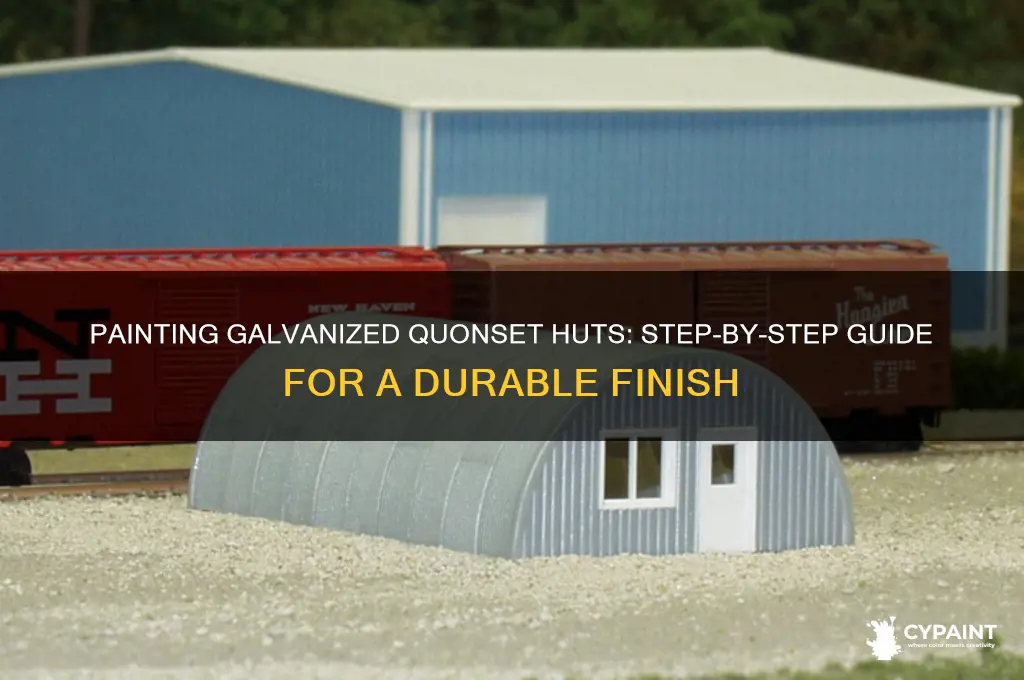 how to paint a galvinized quonset hut