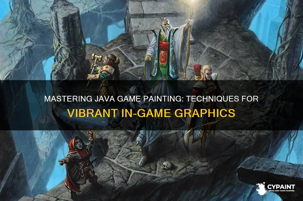 how to paint a game in java