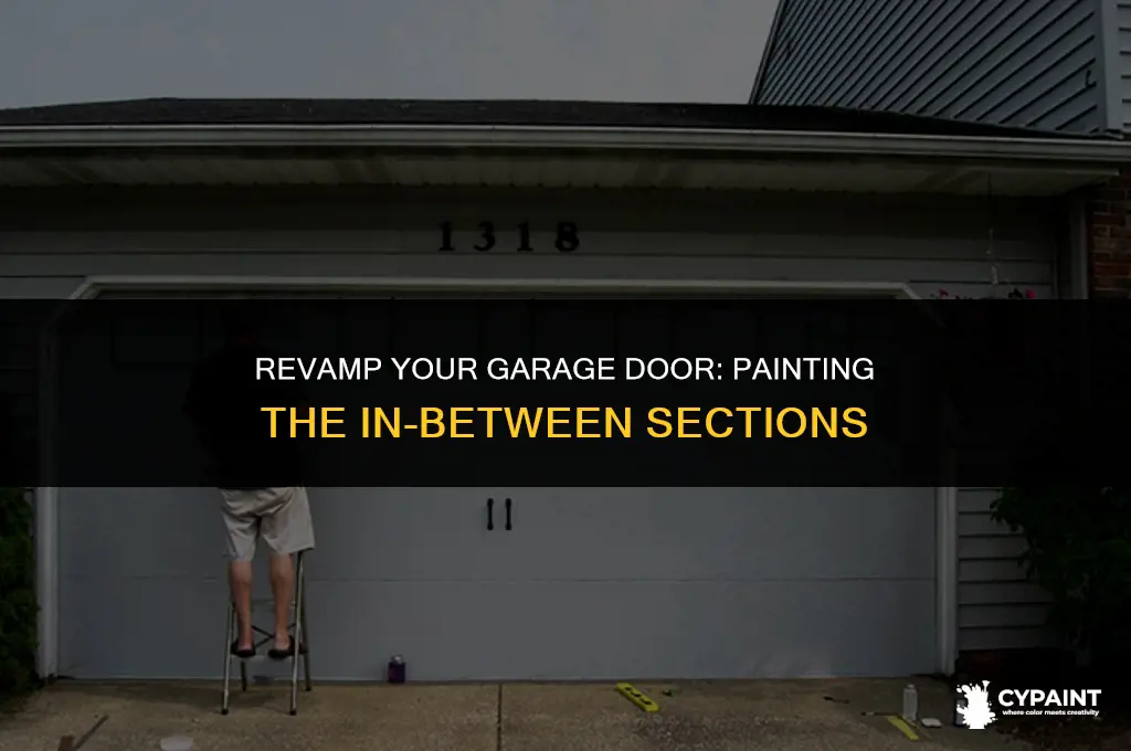 how to paint a garage dooe with the in-between sections