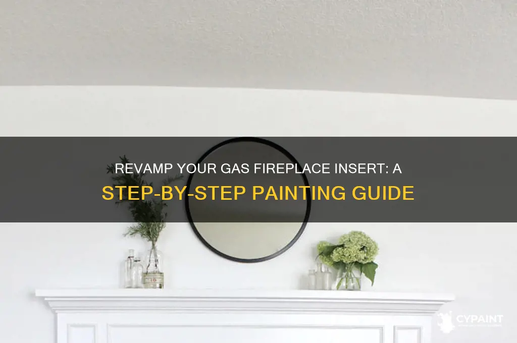 how to paint a gas fireplace insert