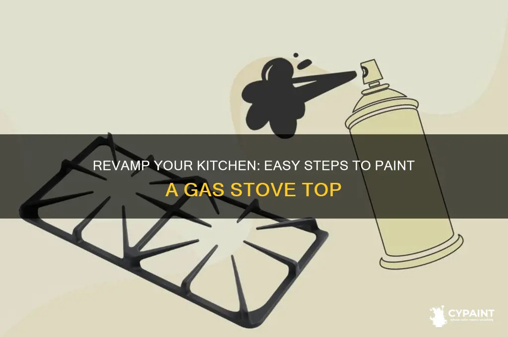 how to paint a gas stove top
