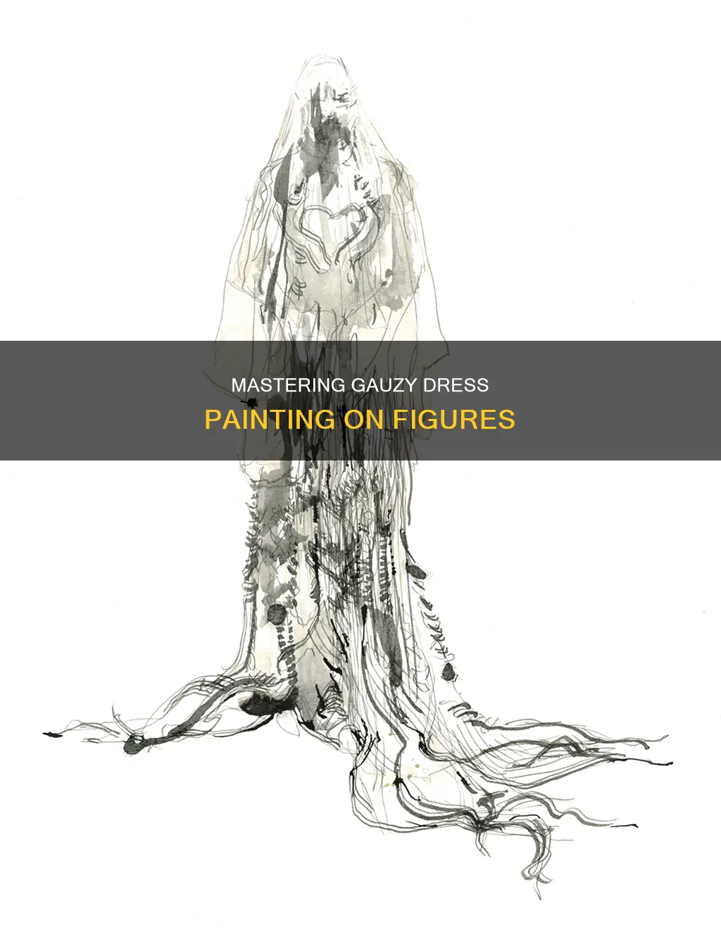 how to paint a gausomer dress on a figure