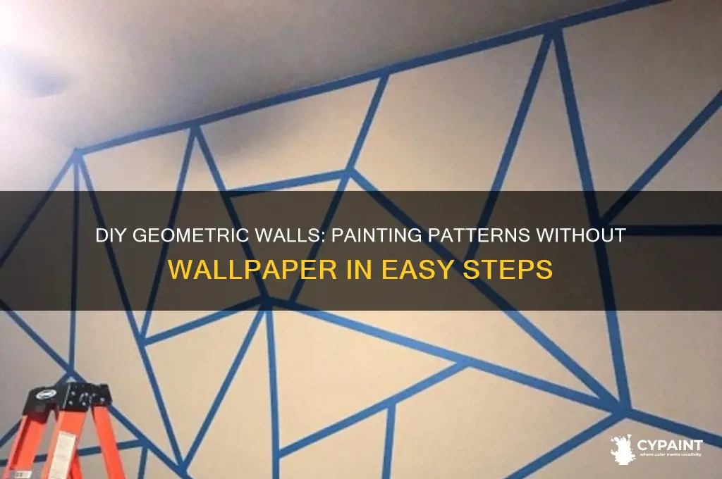 how to paint a gemotric pattern without wallpaper