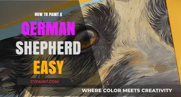 Simple Steps to Paint a Realistic German Shepherd for Beginners