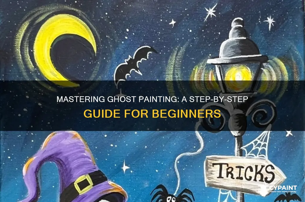 how to paint a ghost step by step