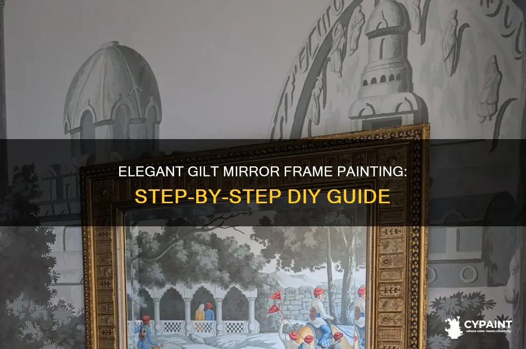 how to paint a gilt mirror frame