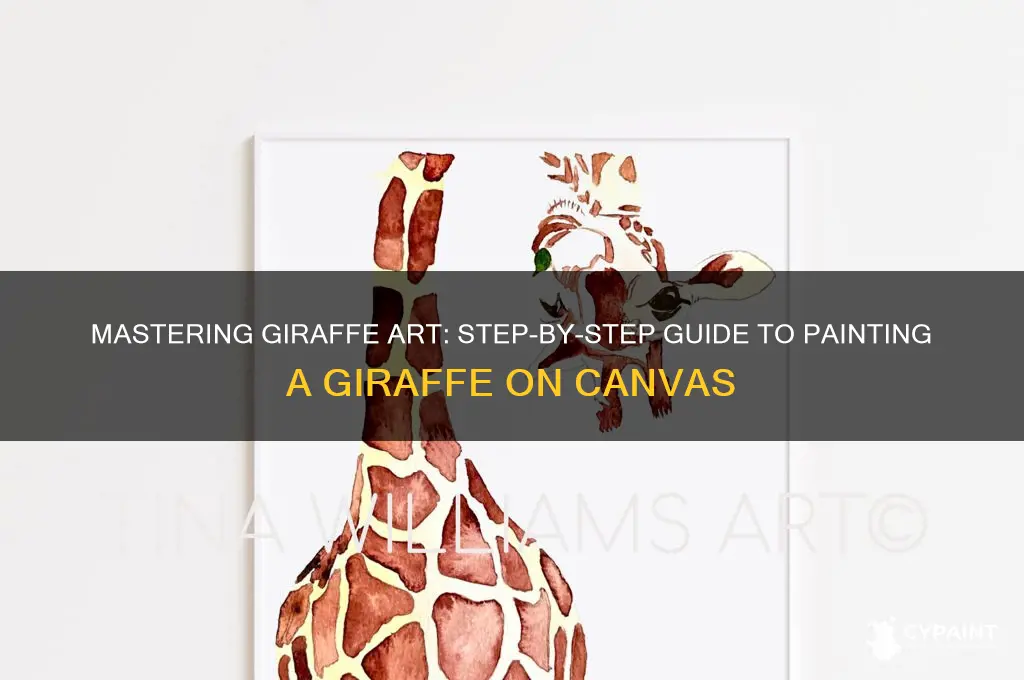 how to paint a giraffe on a
