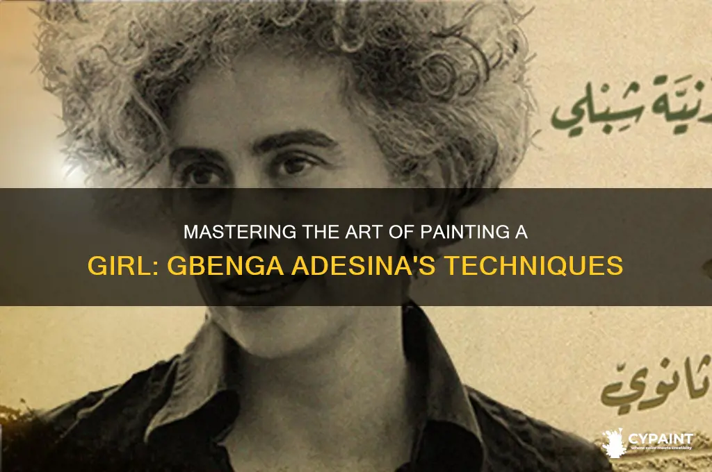 how to paint a girl gbenga adesina