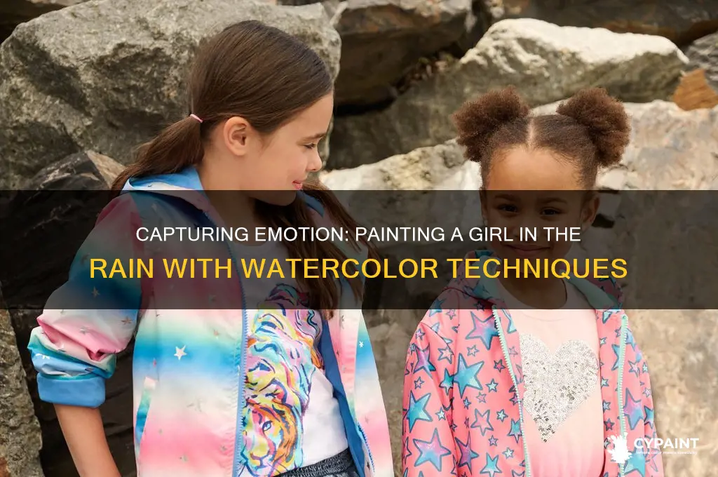 how to paint a girl in the rain