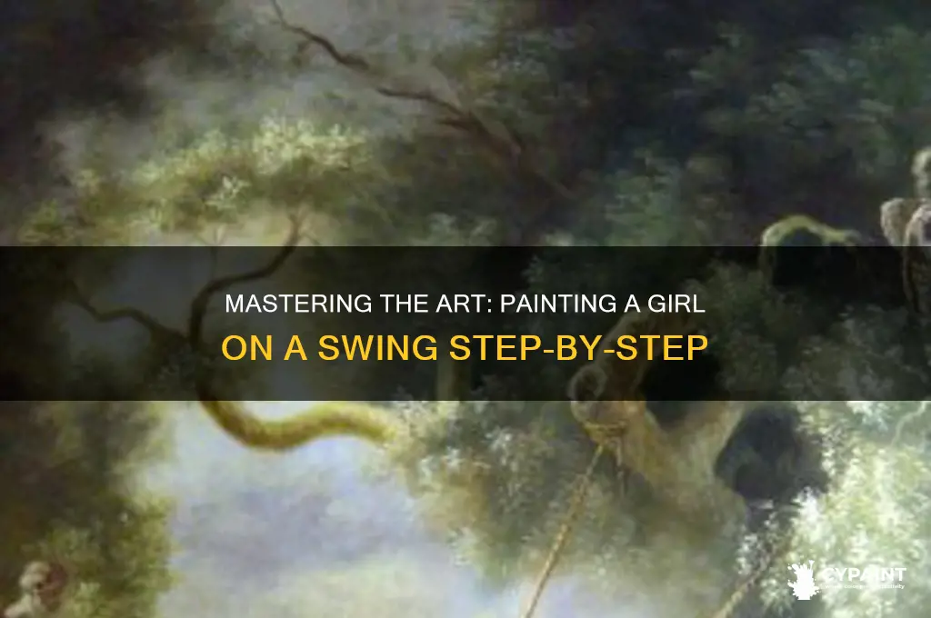 how to paint a girl on a swing