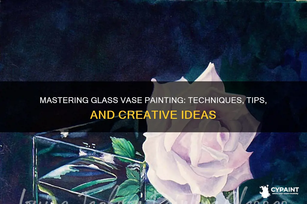 how to paint a gl ass vase