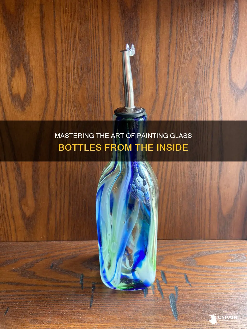how to paint a glass bottle on the inside