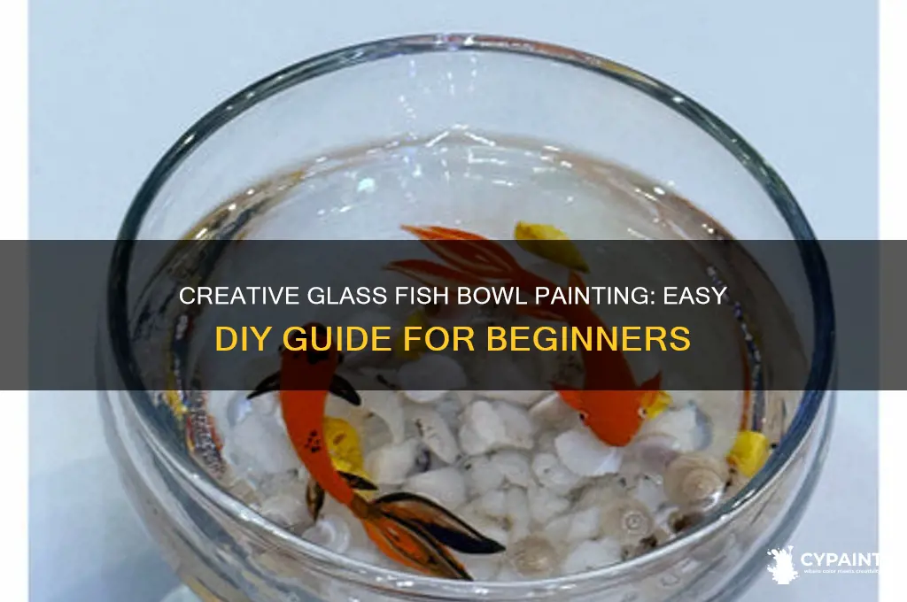 how to paint a glass fish bowl