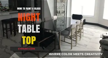 Transform Your Nightstand: Easy Steps to Paint a Glass Tabletop