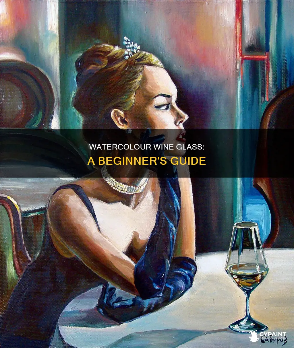 how to paint a glass of wine in watercolour