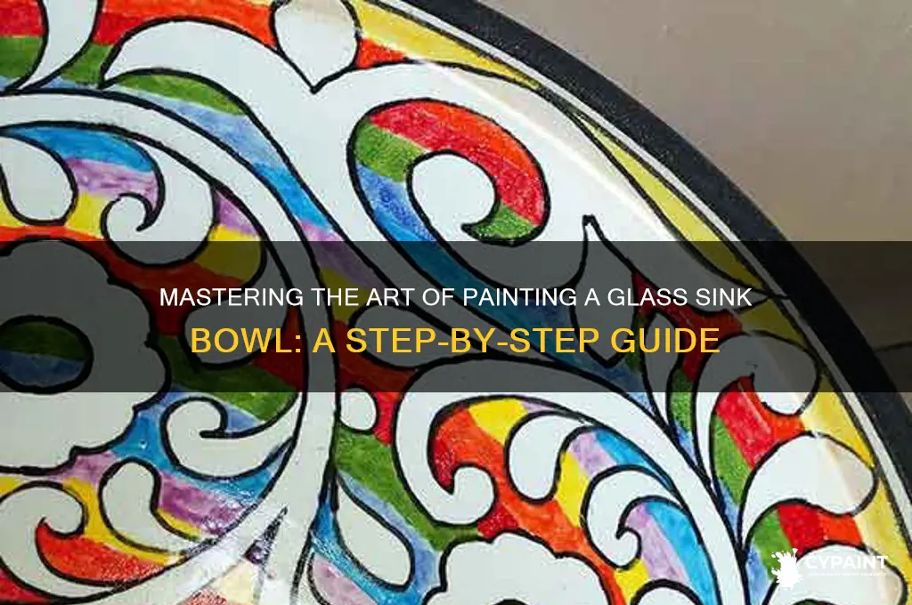 how to paint a glass sink bowl