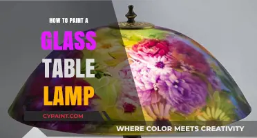 Transform Your Glass Table Lamp: Easy Painting Techniques for a Stunning Look