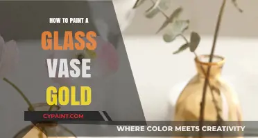 Elegant DIY: Transforming a Glass Vase with a Golden Glow