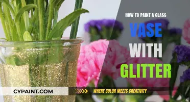 Sparkling DIY: Painting a Glass Vase with Glitter for a Glam Look