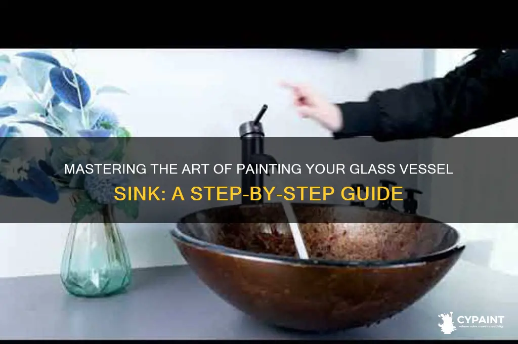 how to paint a glass vessel sink