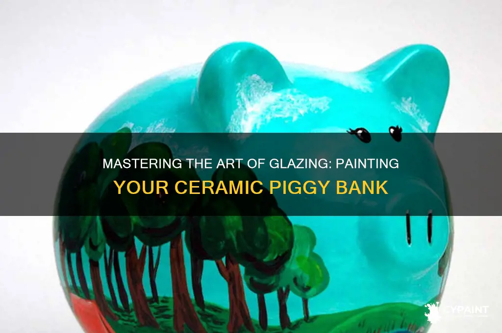 how to paint a glazed ceramic piggy bank