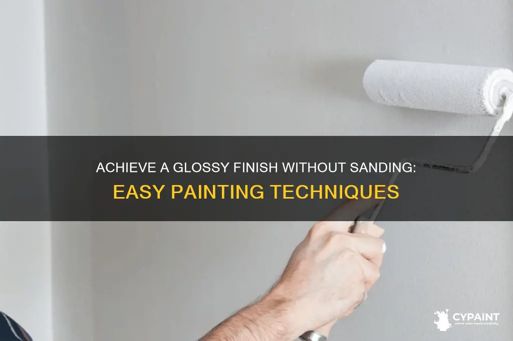 how to paint a glossy surface without sanding