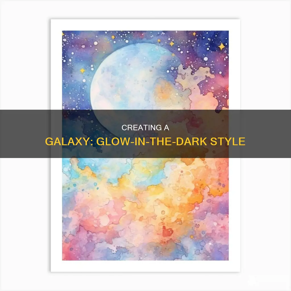 how to paint a glow in the dark galaxy