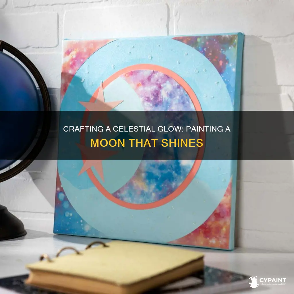 how to paint a glow in the dark moon