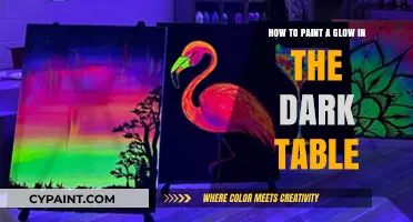 Glow-in-the-Dark Table: Painting a Luminous Masterpiece