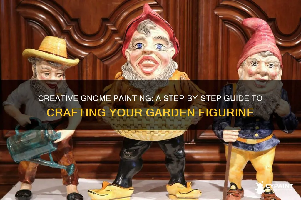 how to paint a gnome garden figurine