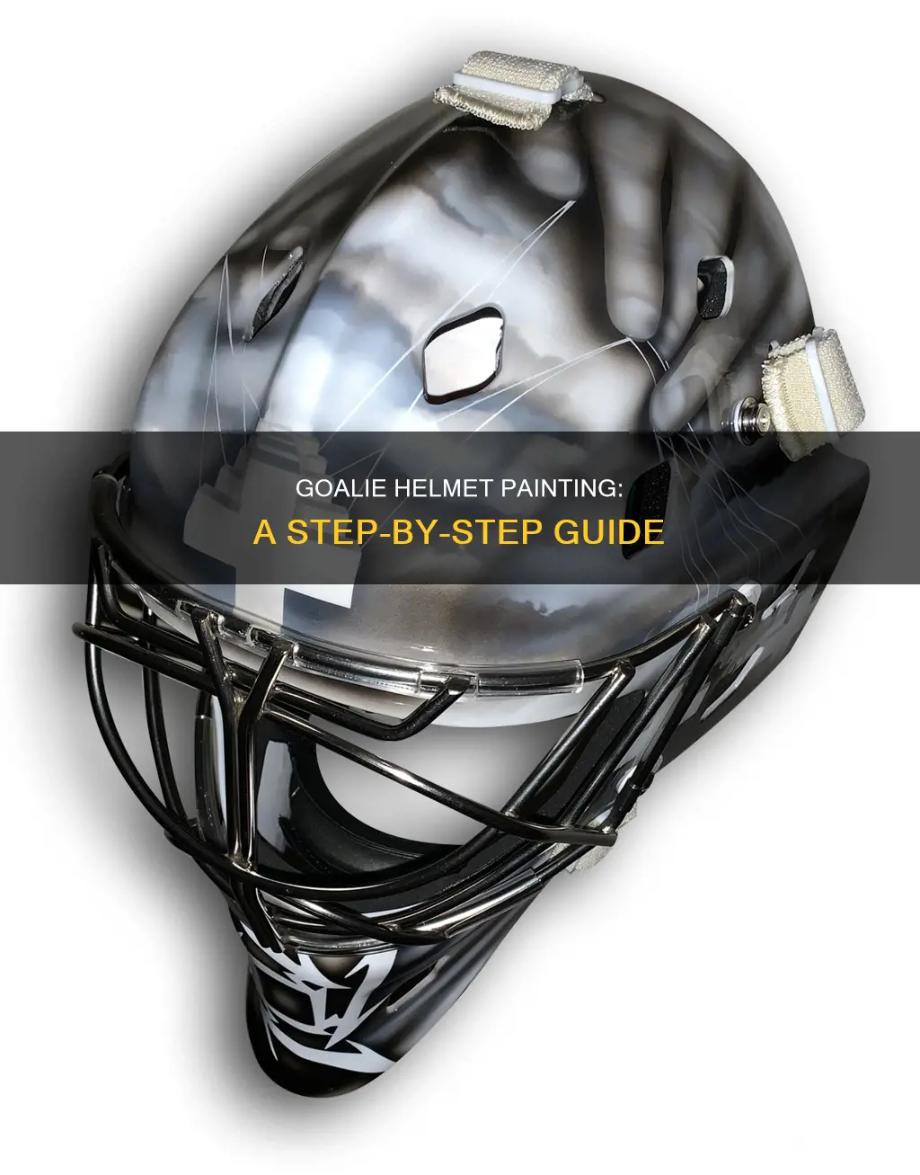 how to paint a goalie helmet step-by-step
