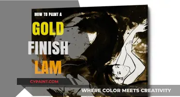 Mastering the Art of Painting a Gold Finish on Lam Surfaces
