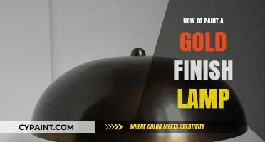 Mastering the Art of Painting a Gold Finish Lamp