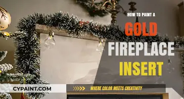 Transform Your Fireplace: Easy Steps to Paint a Gold Insert