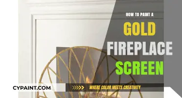 Elegant DIY: Painting a Gold Fireplace Screen Step-by-Step Guide
