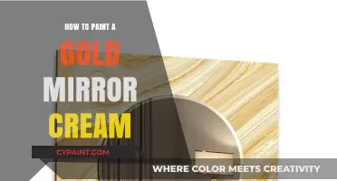 Transform Your Space: Painting a Gold Mirror Cream Effortlessly