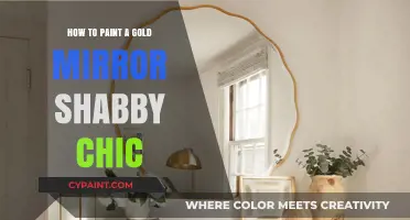 Transform Your Gold Mirror with Shabby Chic Painting Techniques