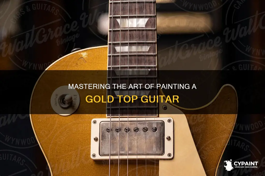 how to paint a gold top guitar