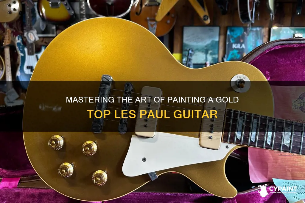 how to paint a gold top les paul