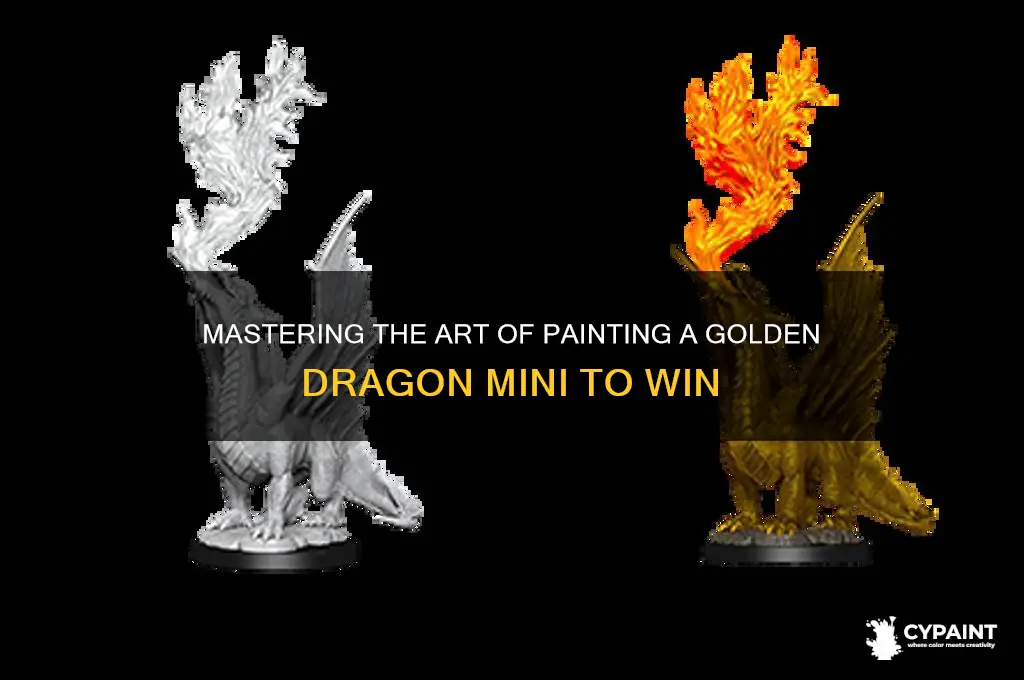 how to paint a golden dragon winning mini