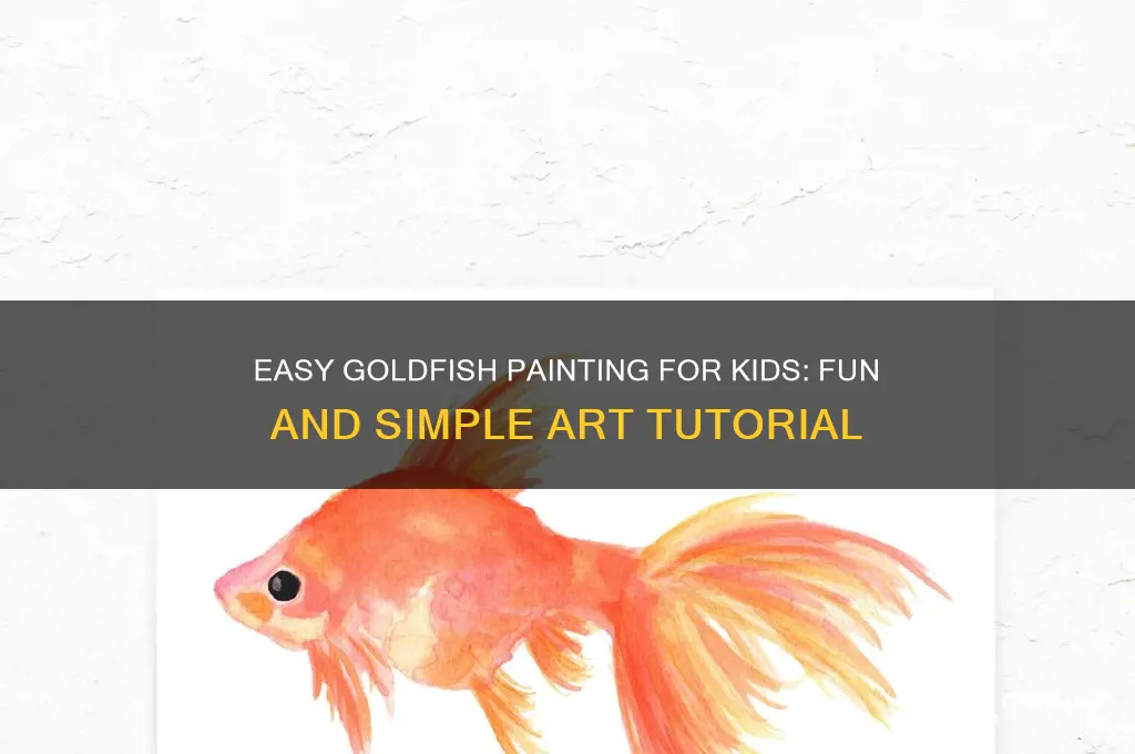 how to paint a goldfish for kids