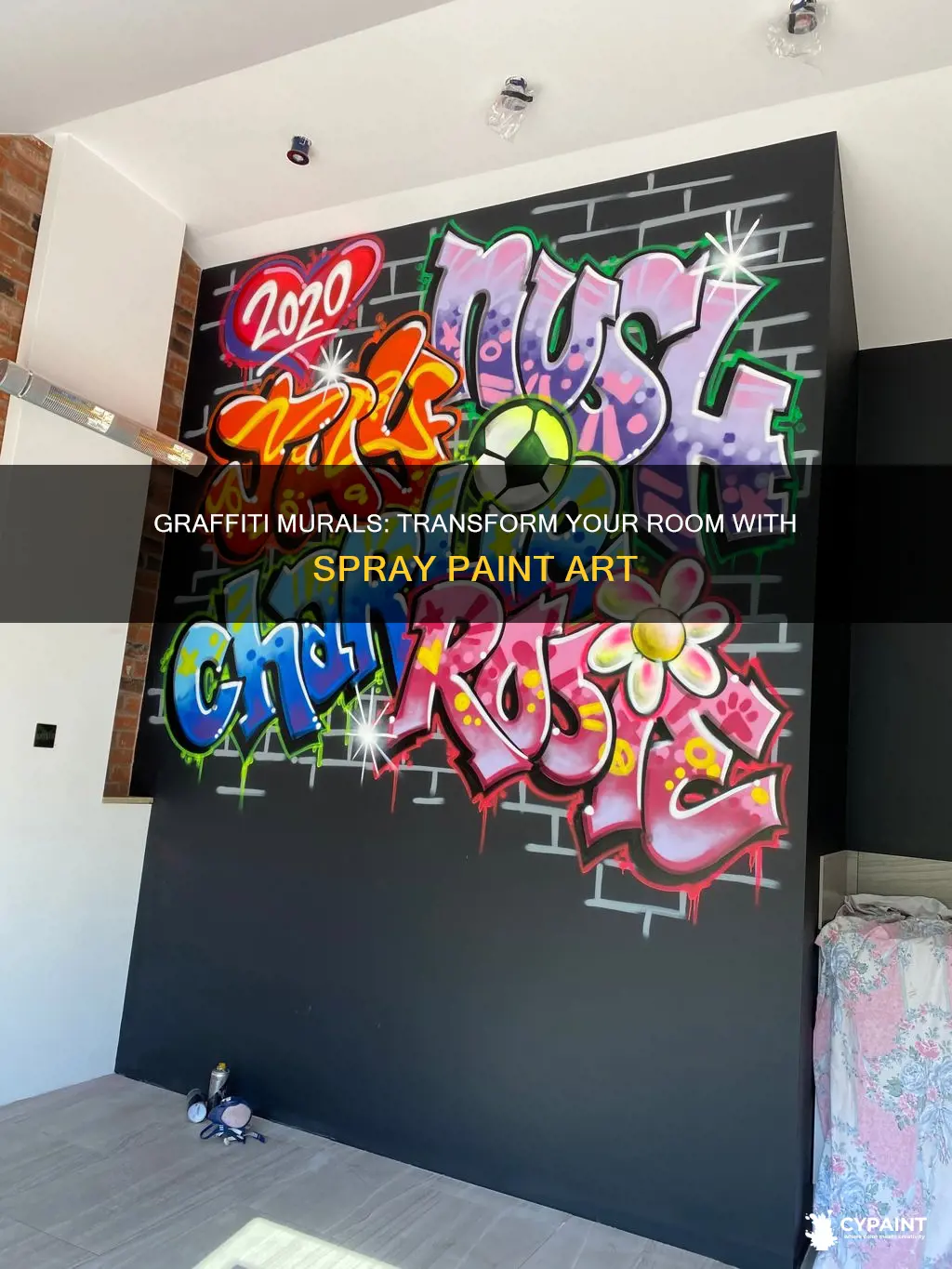 how to paint a graffiti mural for my room