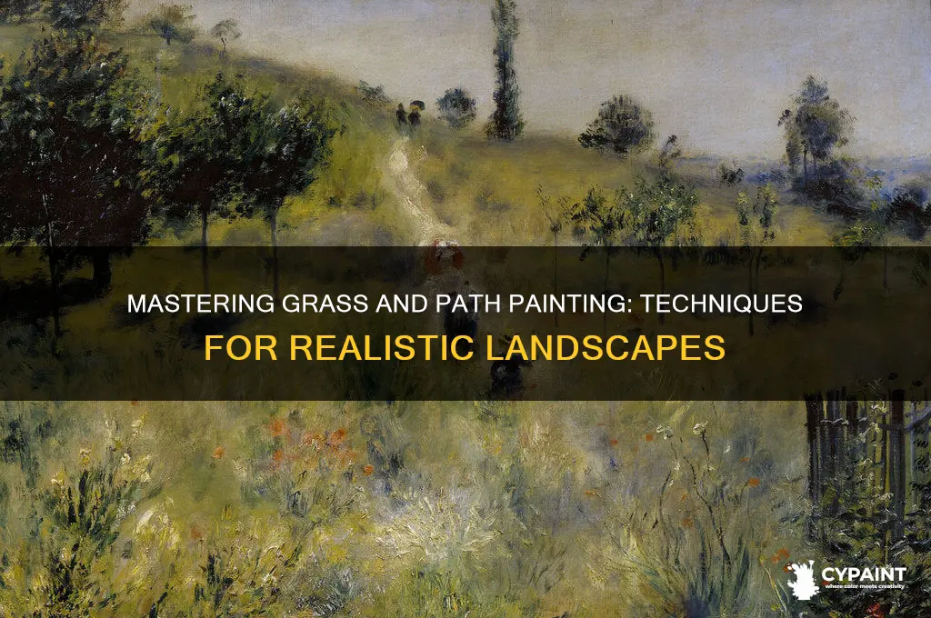 how to paint a grass with apath