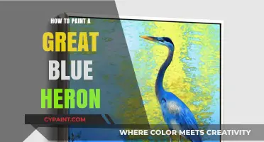 Mastering the Art of Painting a Majestic Great Blue Heron