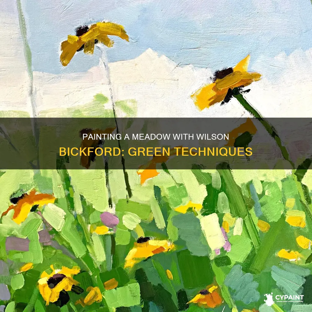 how to paint a green meadow with wilson bickford