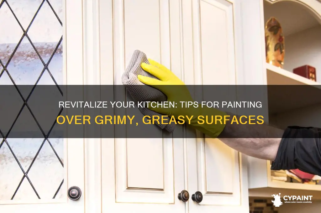 how to paint a grimy greasy kitchen
