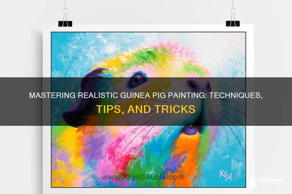 how to paint a guinea pig realistic