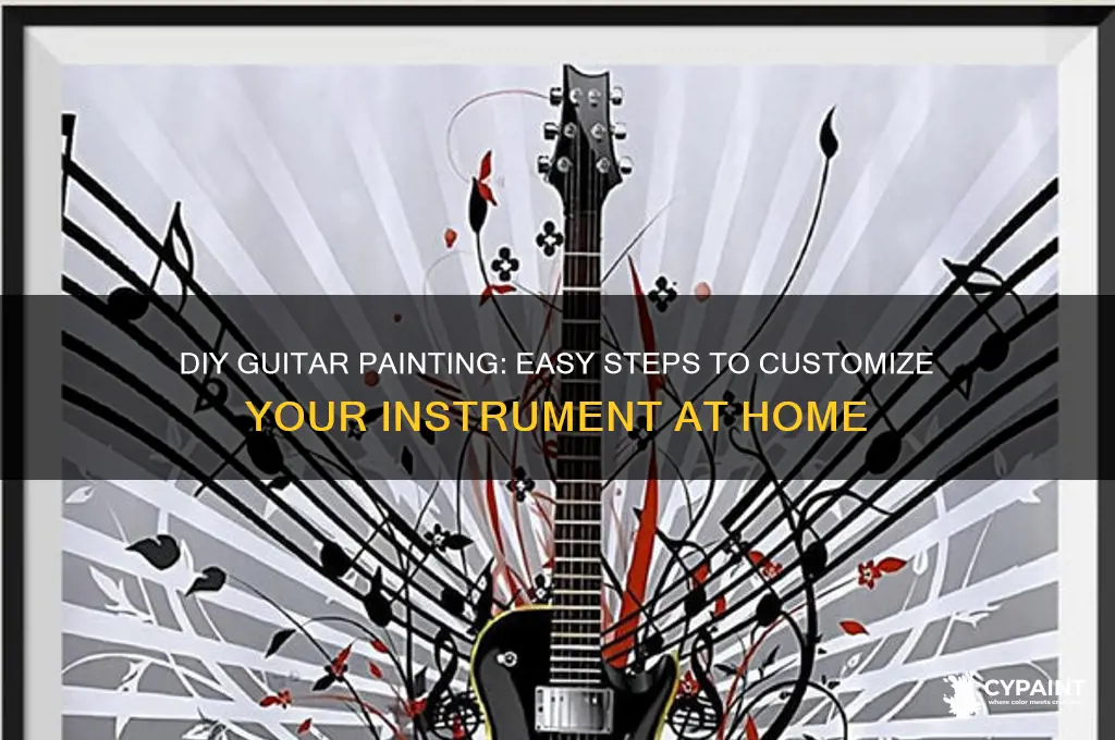 how to paint a guitar at home
